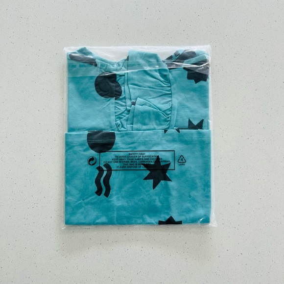 NEW Tea Collection Girls Ruffle Sleeve Top Celestial Size 12 NWT - Picture 3 of 3